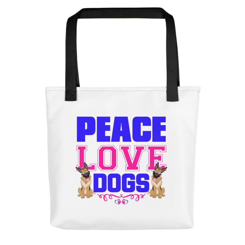 Peace Love Dogs - Tote Bag