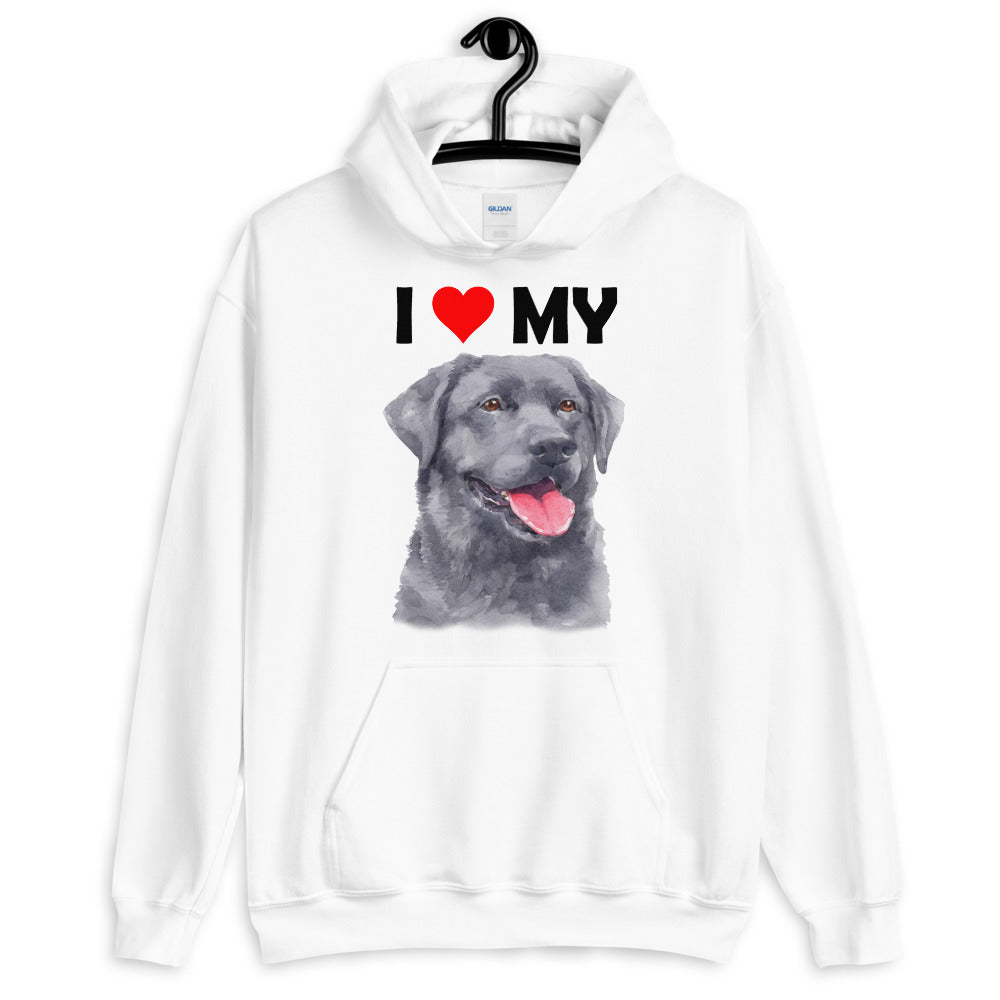 I Love My Black Labrador - Hoodie