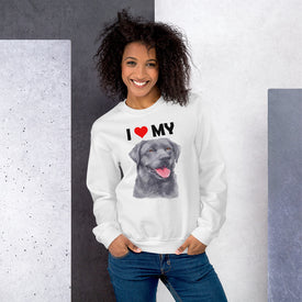 I Love My Black Labrador - Sweatshirt