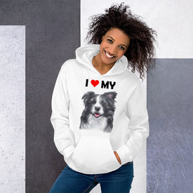 I Love My Border Collie - Hoodie