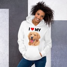 I Love My Golden Retriever - Hoodie