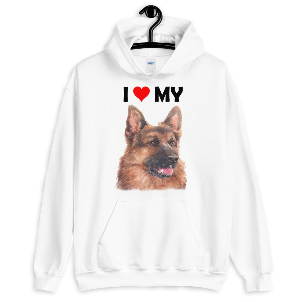 I Love My German Shepherd - Hoodie