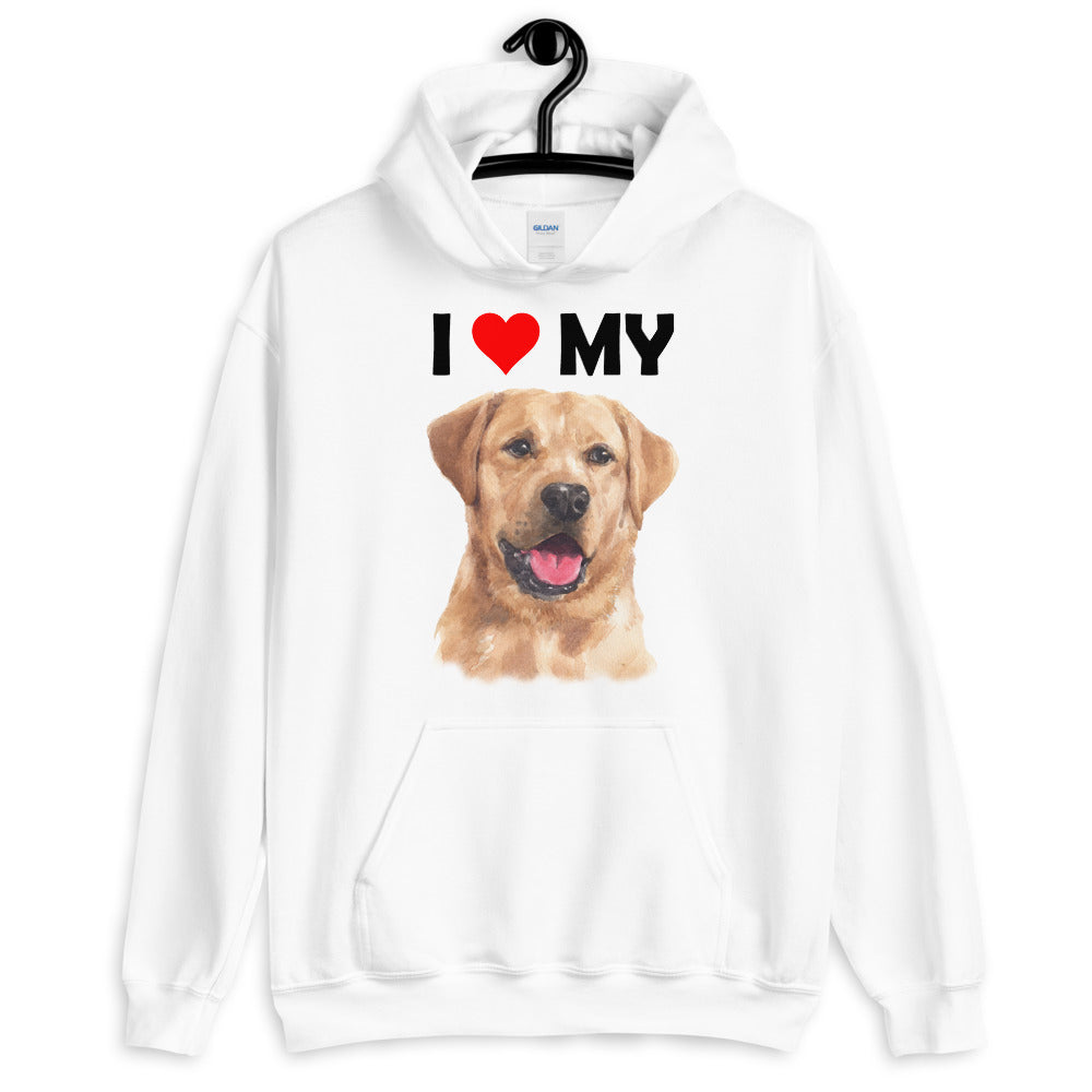 I Love My Yellow Labrador - Hoodie