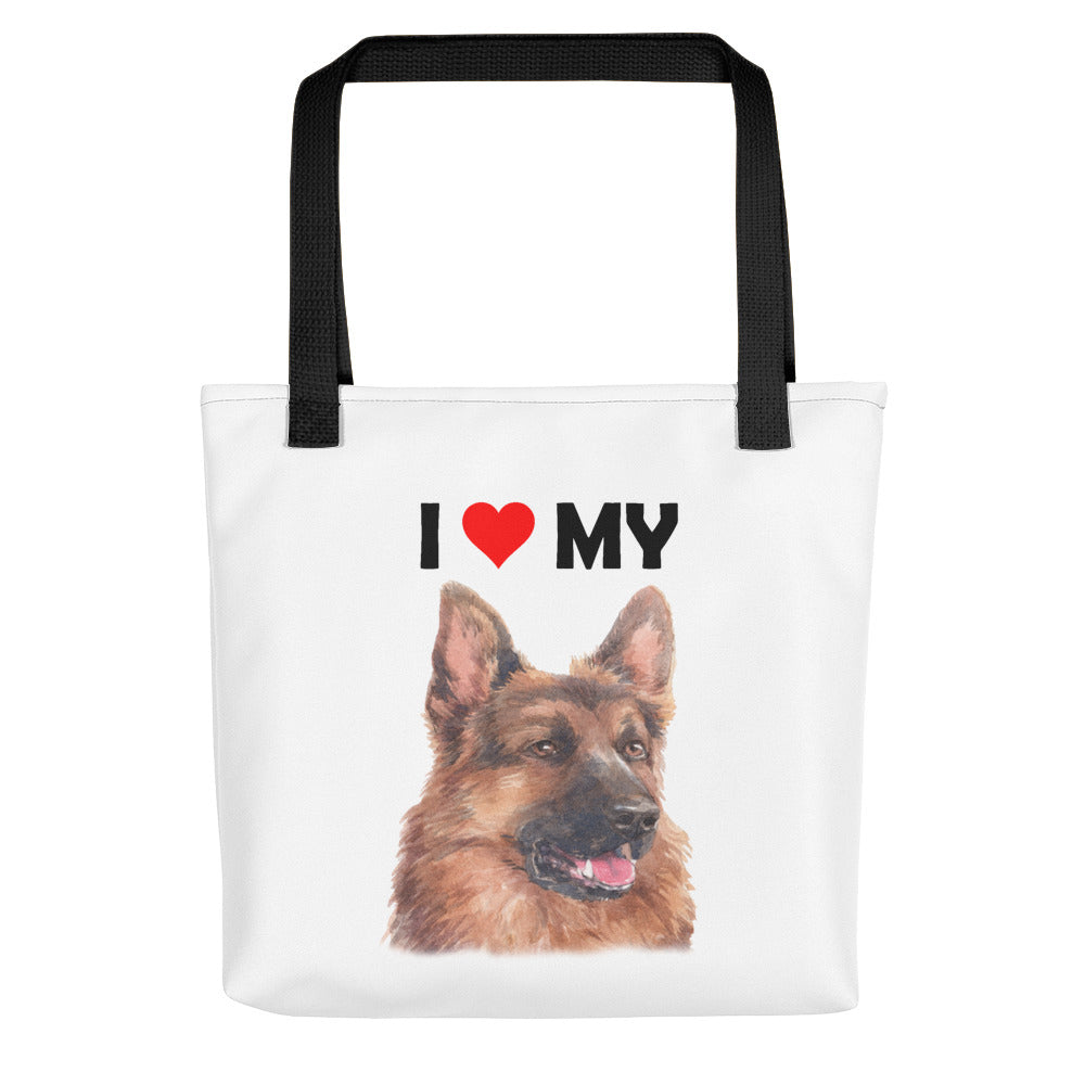 I Love My German Shepherd - Tote Bag