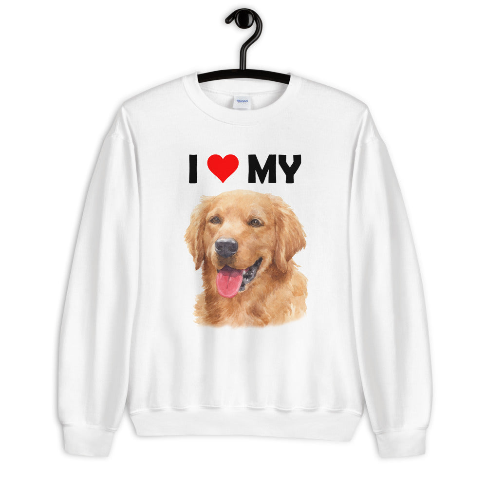 I Love My Golden Retriever - Sweatshirt
