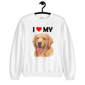 I Love My Golden Retriever - Sweatshirt