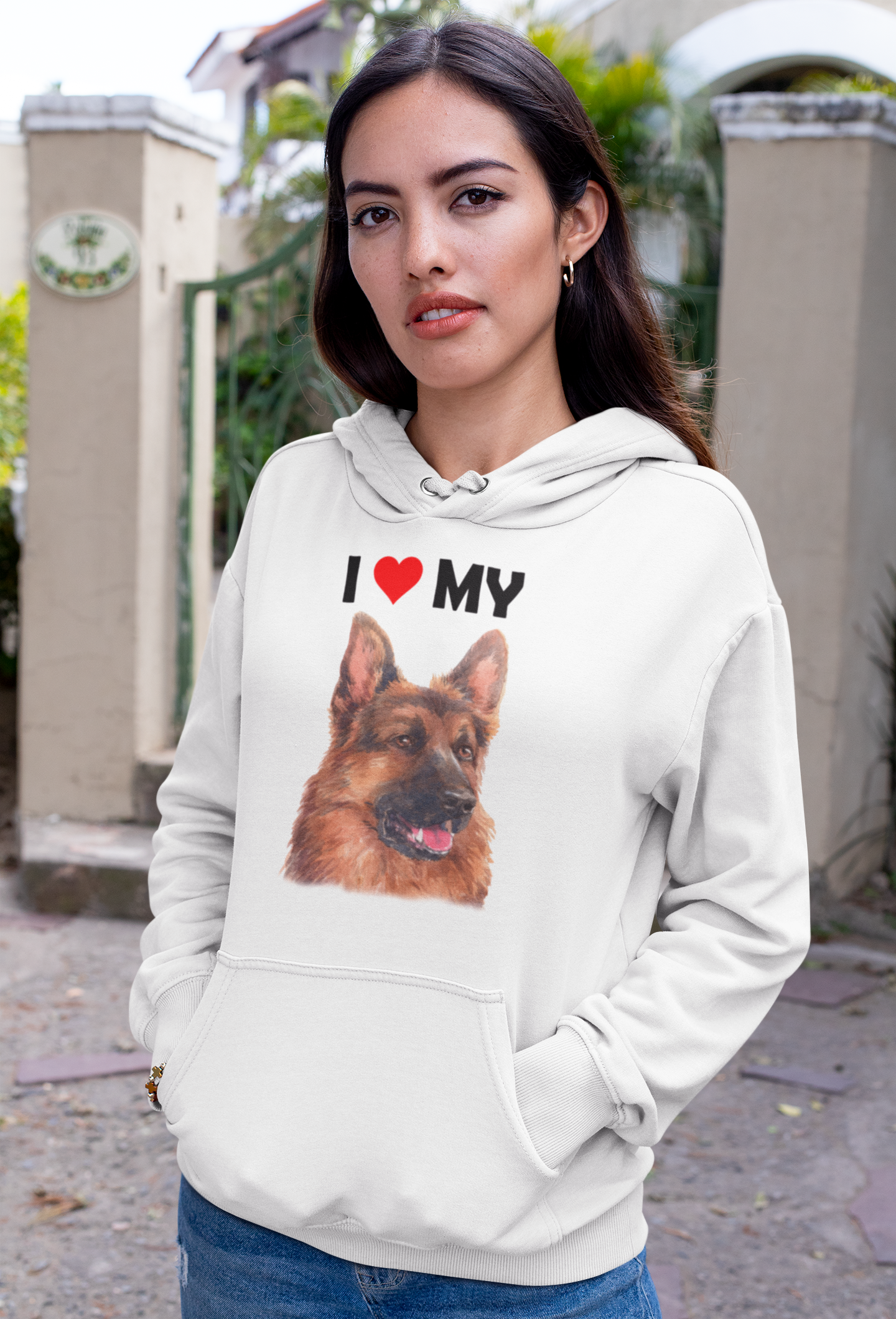 I Love My German Shepherd - Hoodie