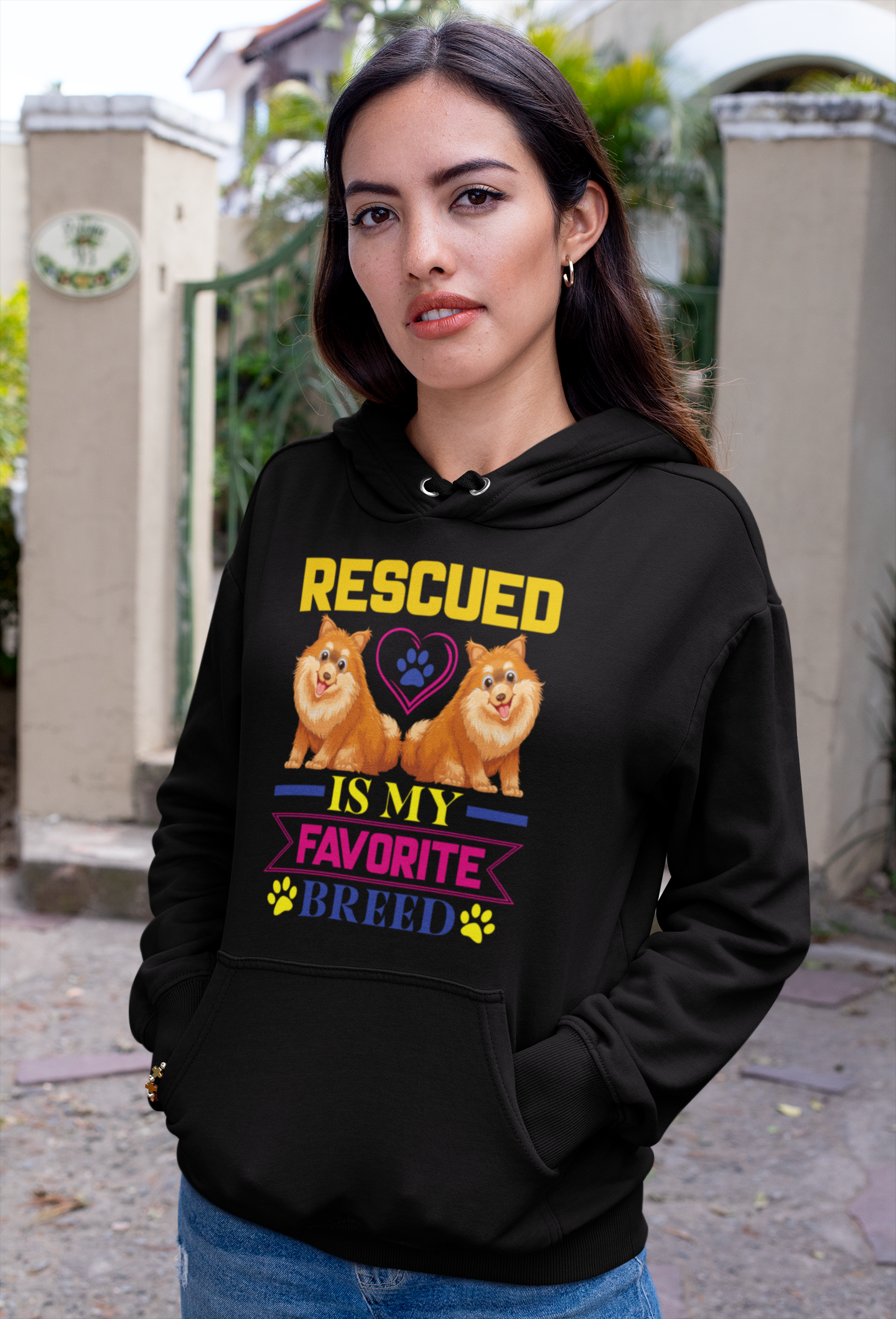 Rescued Is My Favorite Breed - Hoodie