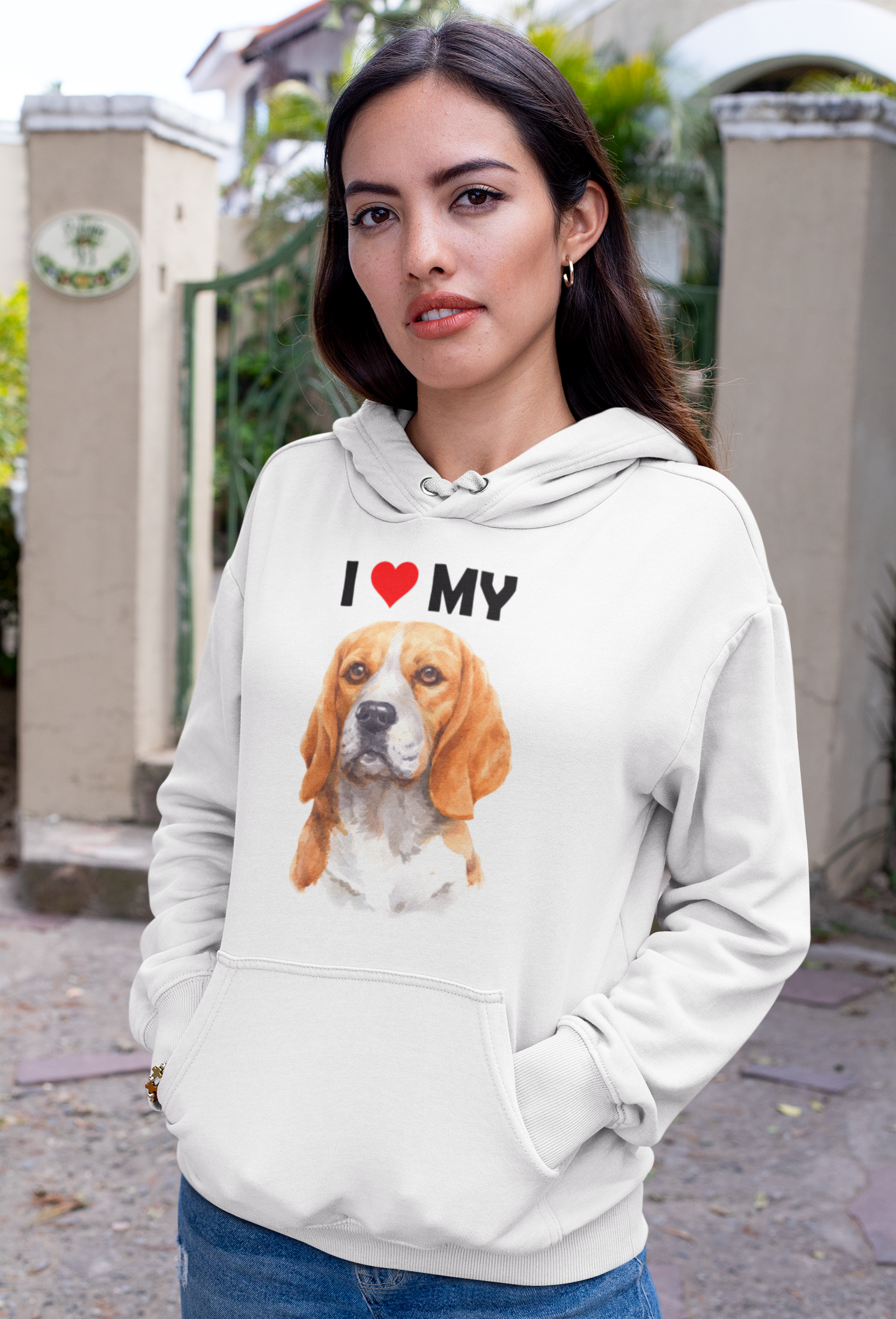 I Love My Beagle - Hoodie
