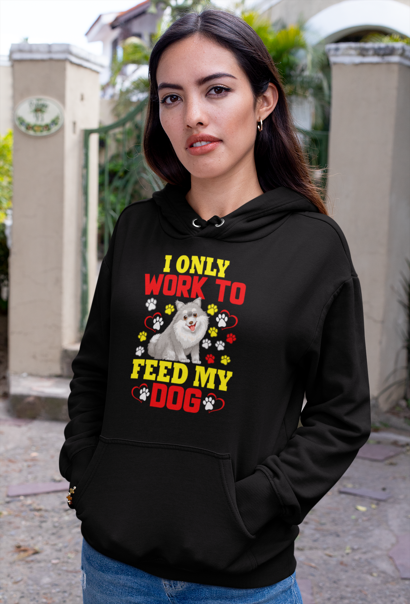 I Only Work to Feed My Dog - Hoodie