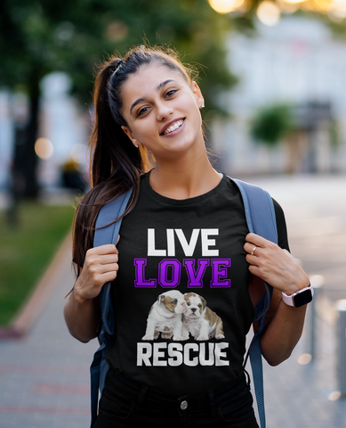 Image of Live Love Rescue - Cotton T-Shirt