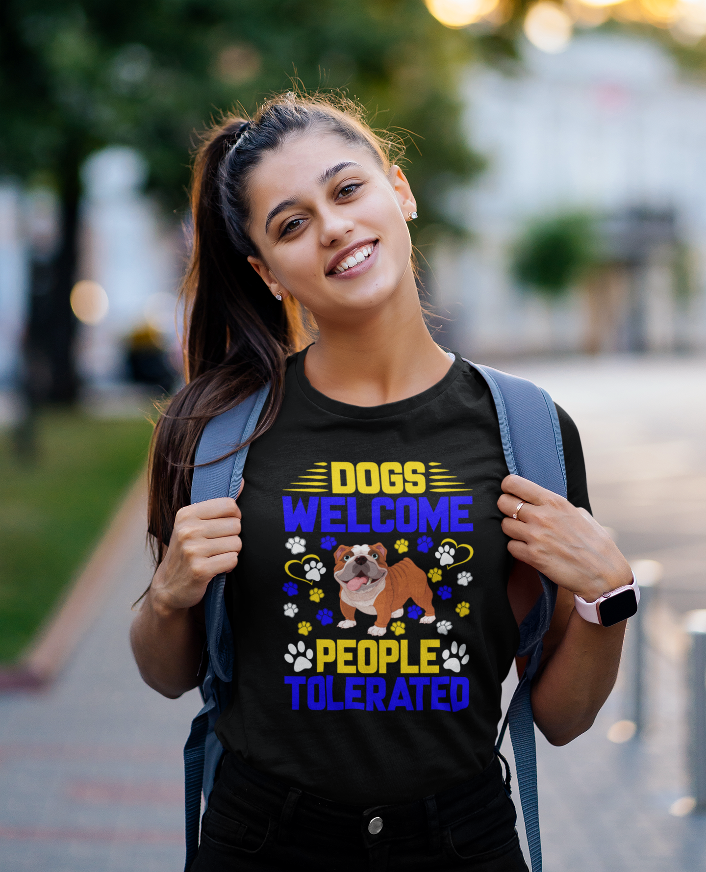 Dogs Welcome People Tolerated - Cotton T-Shirt
