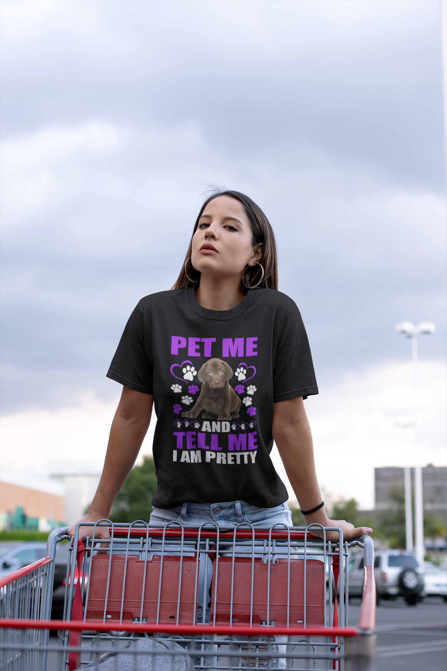 Pet Me and Tell Me I Am Pretty - Cotton T-Shirt