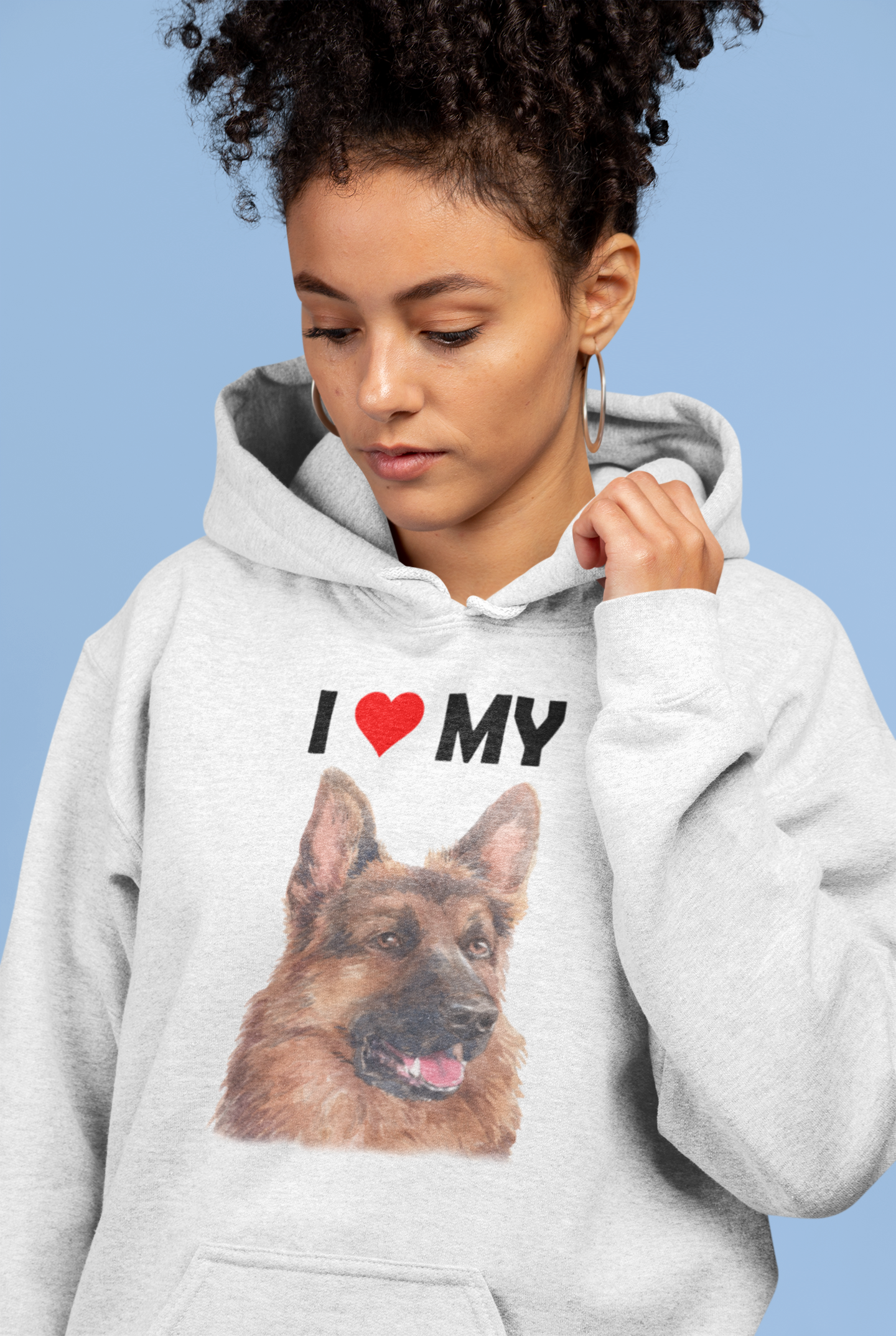I Love My German Shepherd - Hoodie