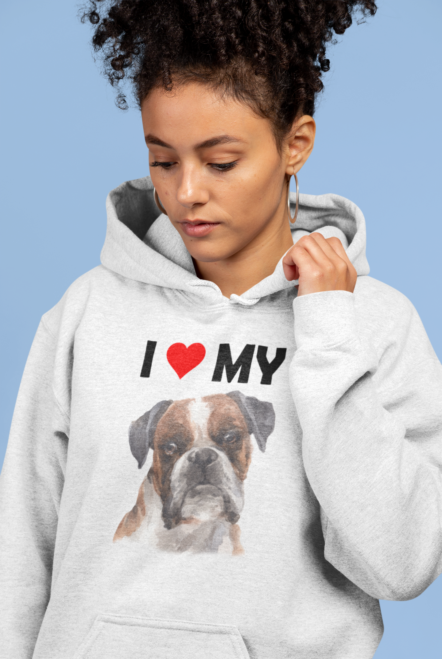 I Love My Boxer - Hoodie