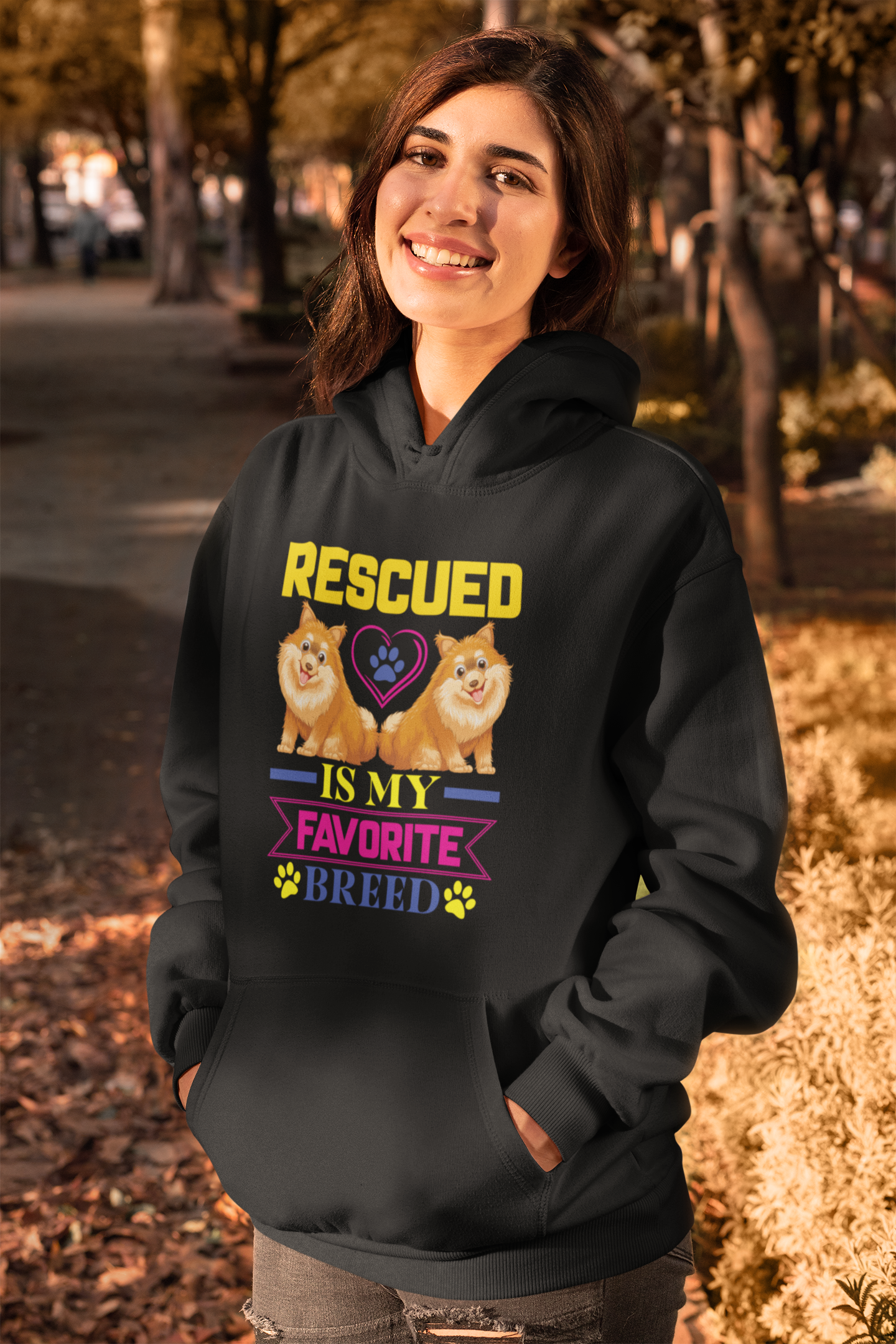 Rescued Is My Favorite Breed - Hoodie