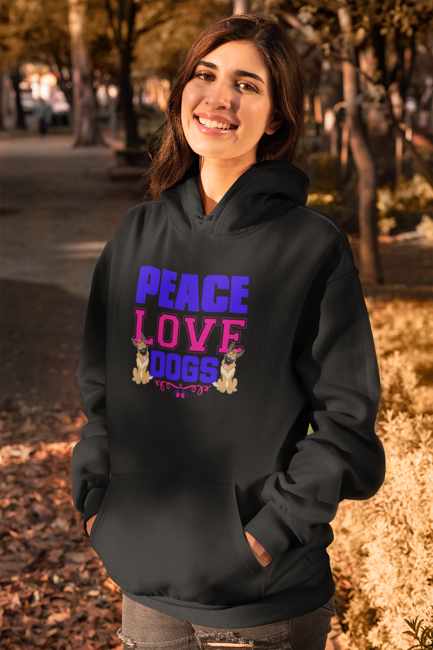 Peace Love Dogs - Hoodie