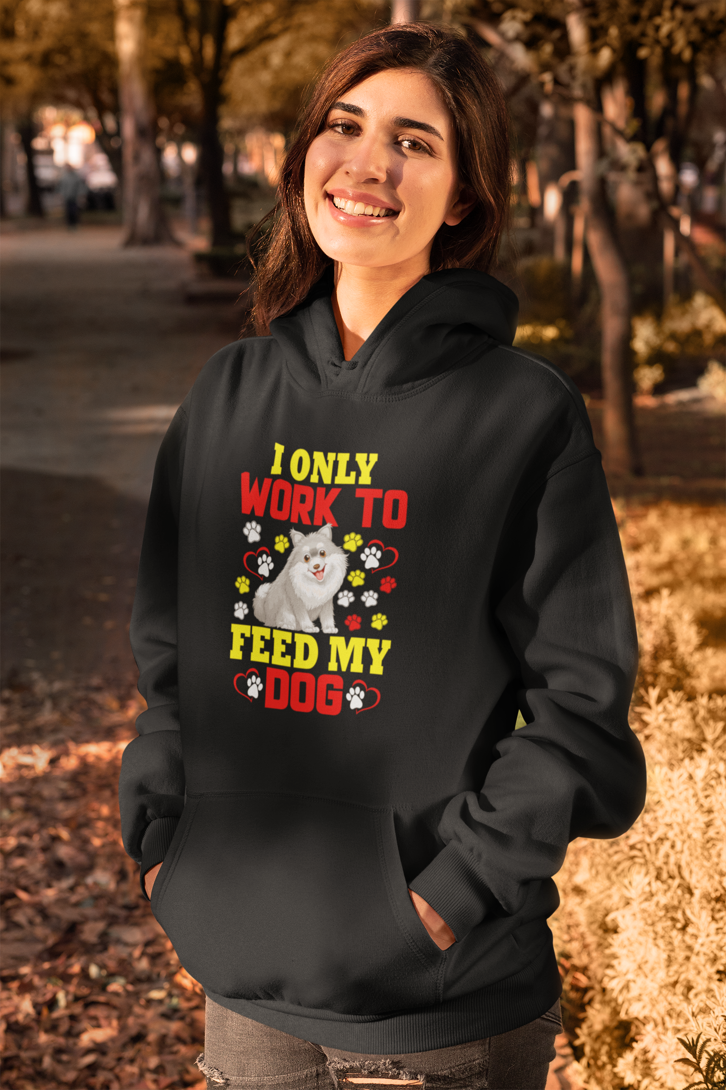 I Only Work to Feed My Dog - Hoodie