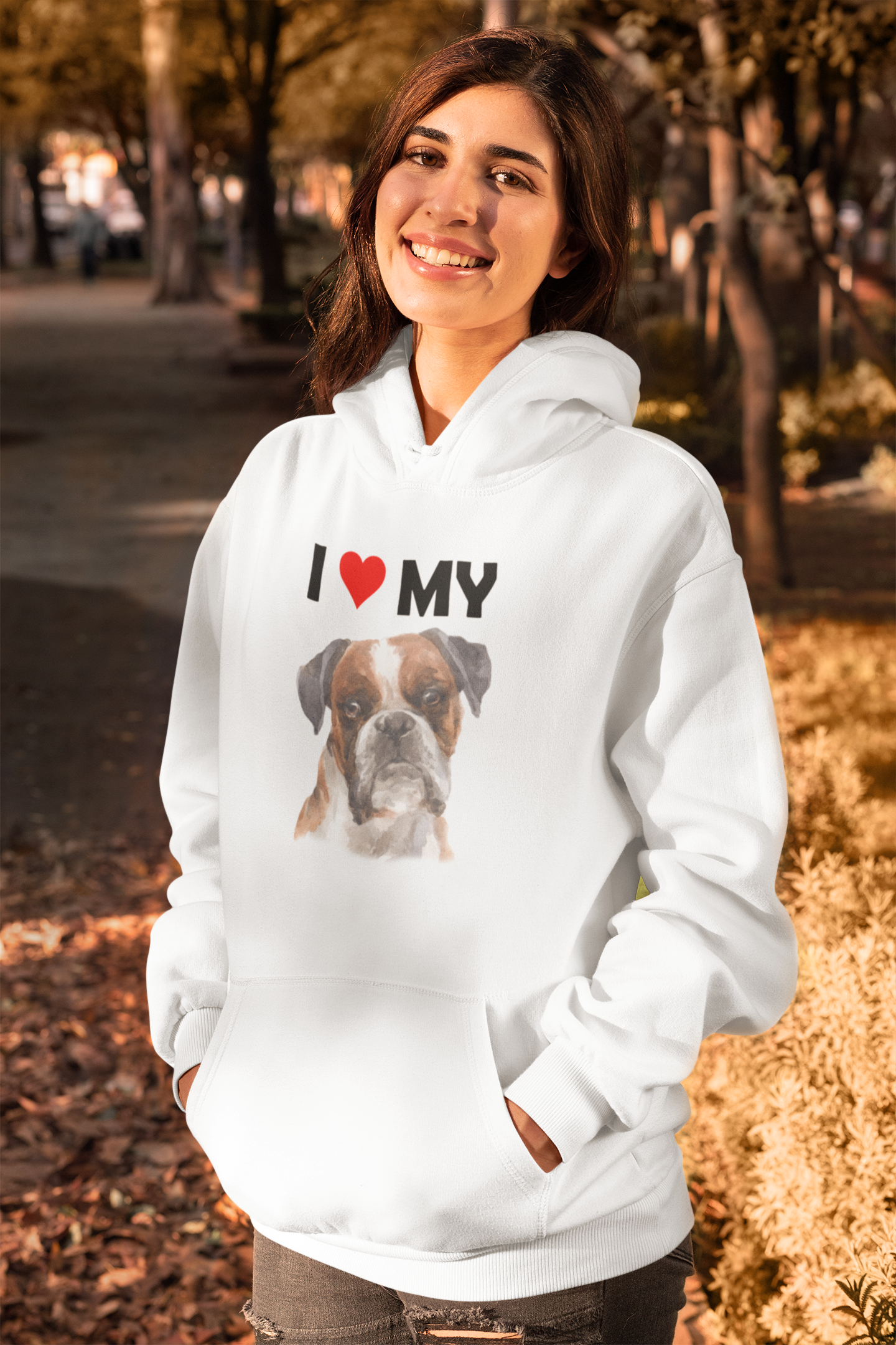 I Love My Boxer - Hoodie