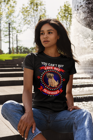 Image of You Can't Buy Love but You Can Rescue It - Women's Cotton T-Shirt