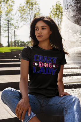Crazy Dog Lady - Women's Cotton T-Shirt