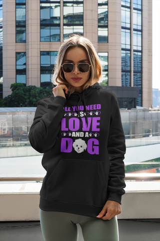 Image of All You Need Is Love and a Dog - Hoodie