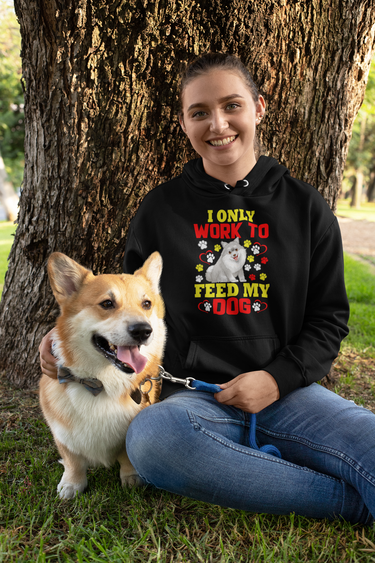 I Only Work to Feed My Dog - Hoodie
