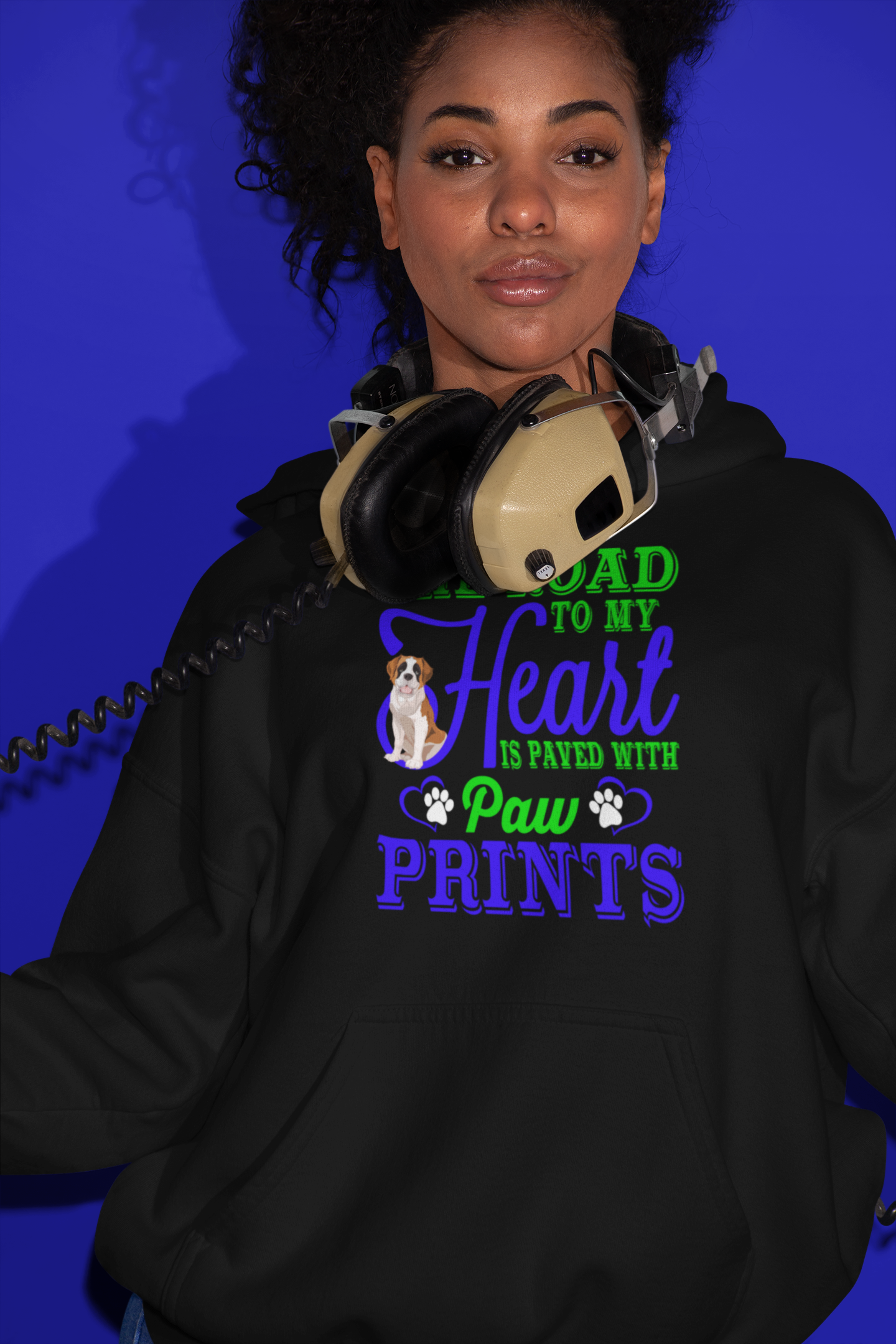 The Road to My Heart Is Paved With Paw Prints - Hoodie