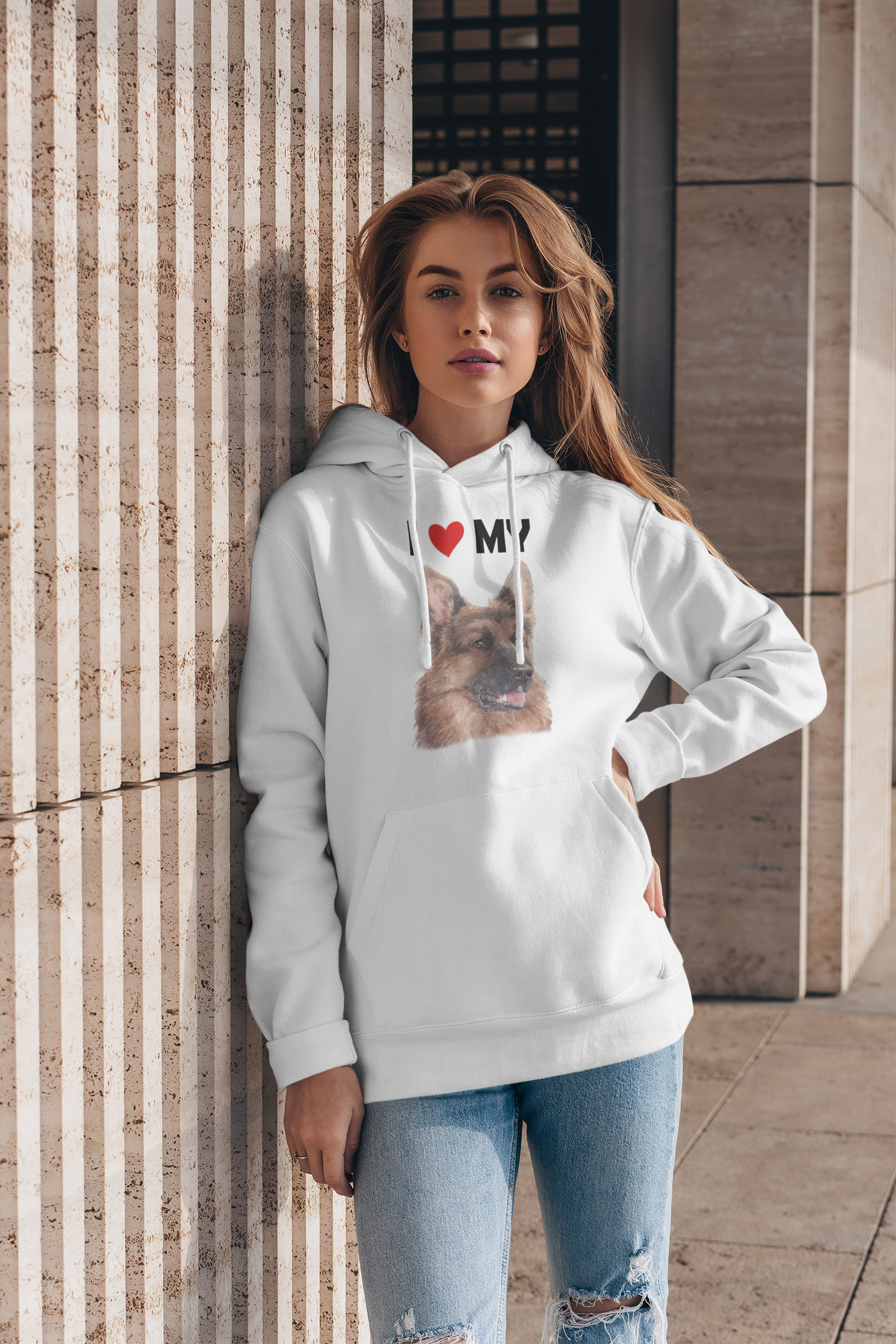 I Love My German Shepherd - Hoodie