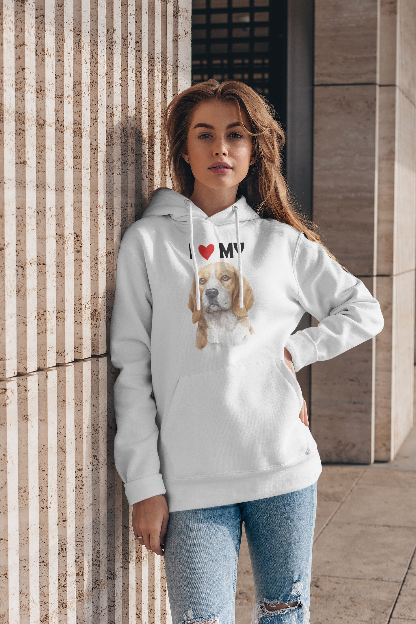 I Love My Beagle - Hoodie