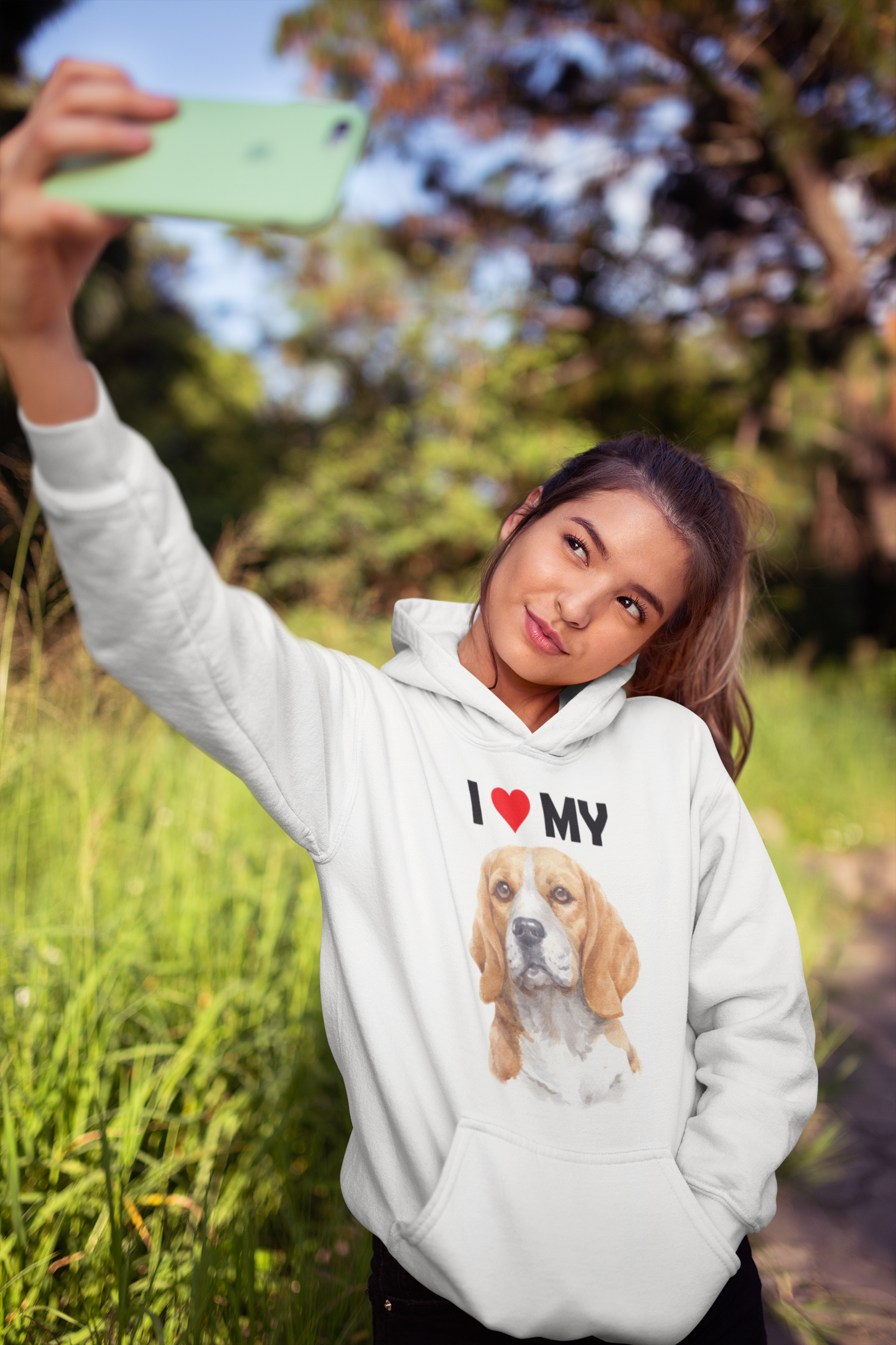 I Love My Beagle - Hoodie