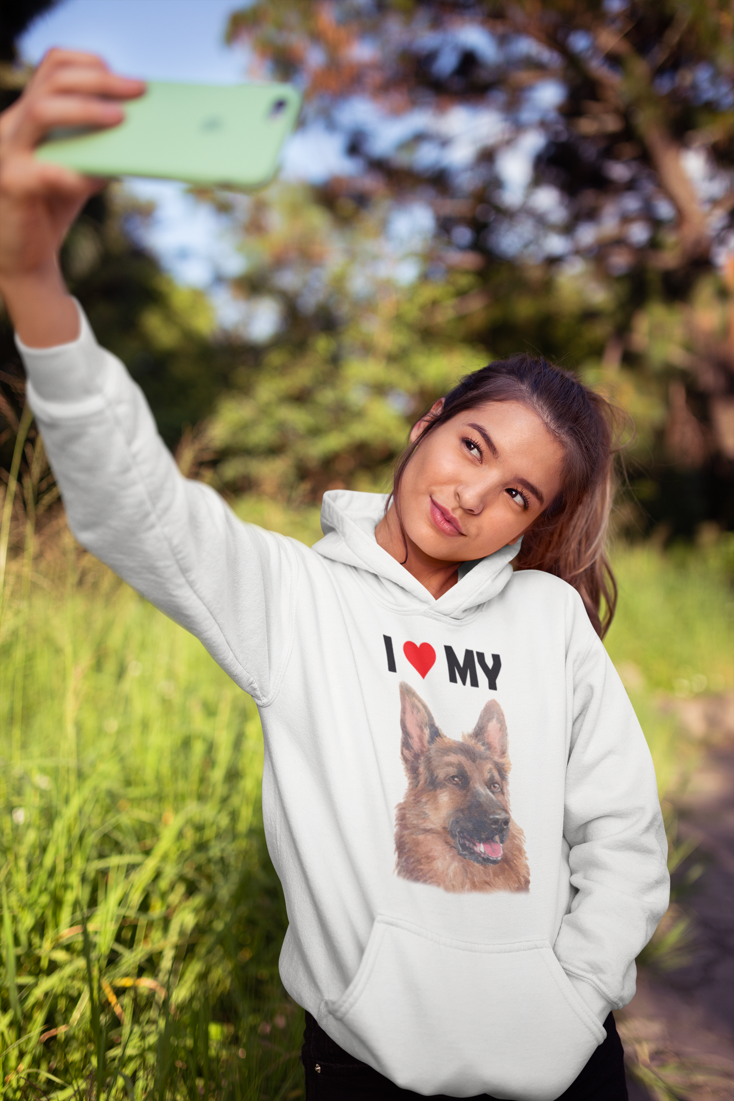 I Love My German Shepherd - Hoodie