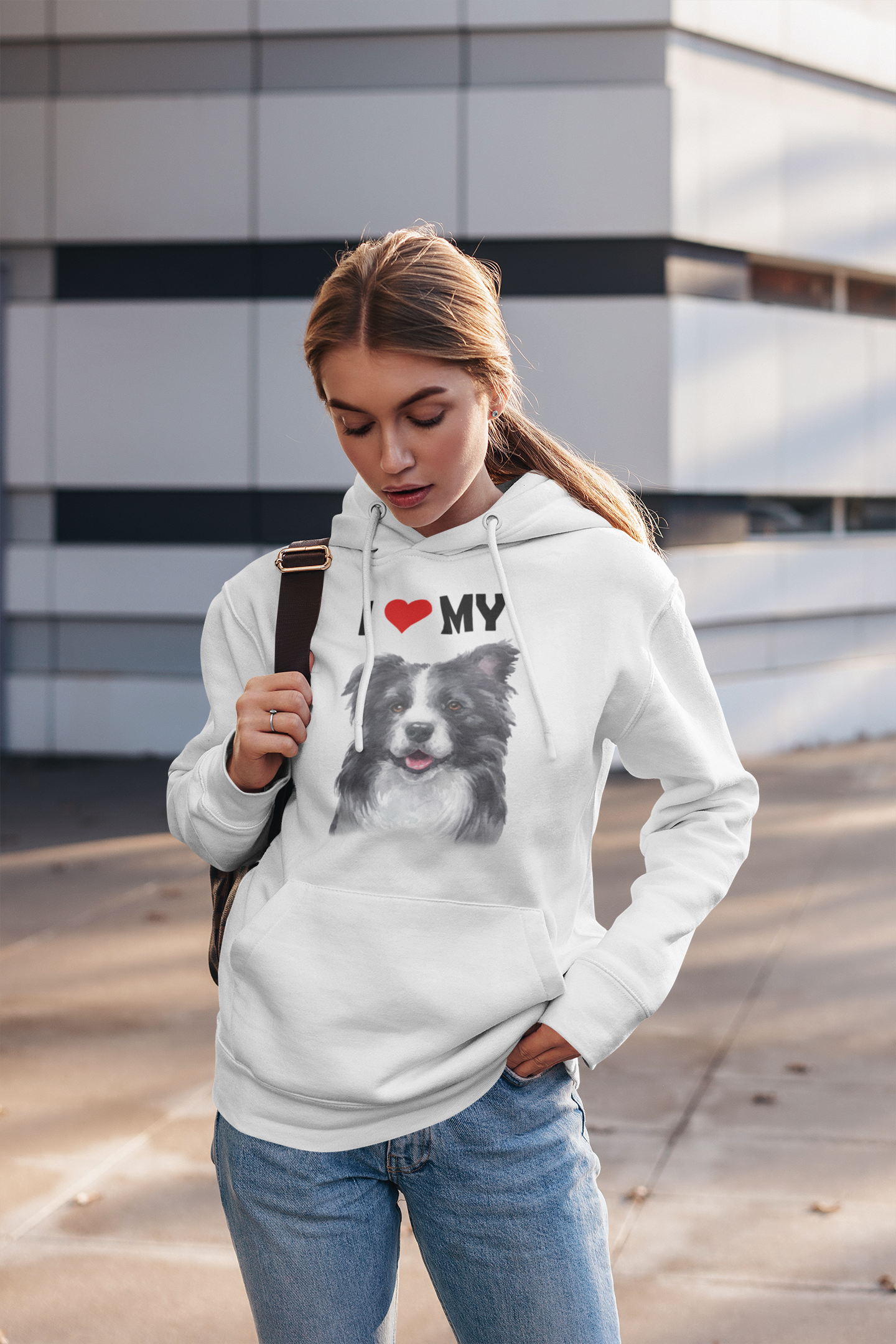 I Love My Border Collie - Hoodie