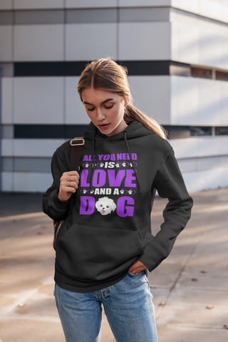 Image of All You Need Is Love and a Dog - Hoodie