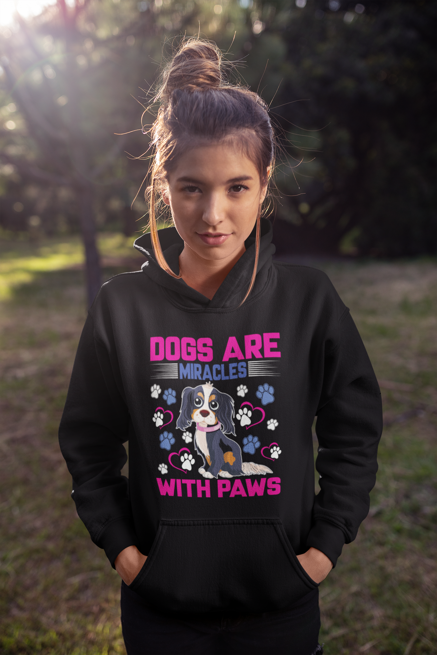 Dogs Are Miracles With Paws - Hoodie