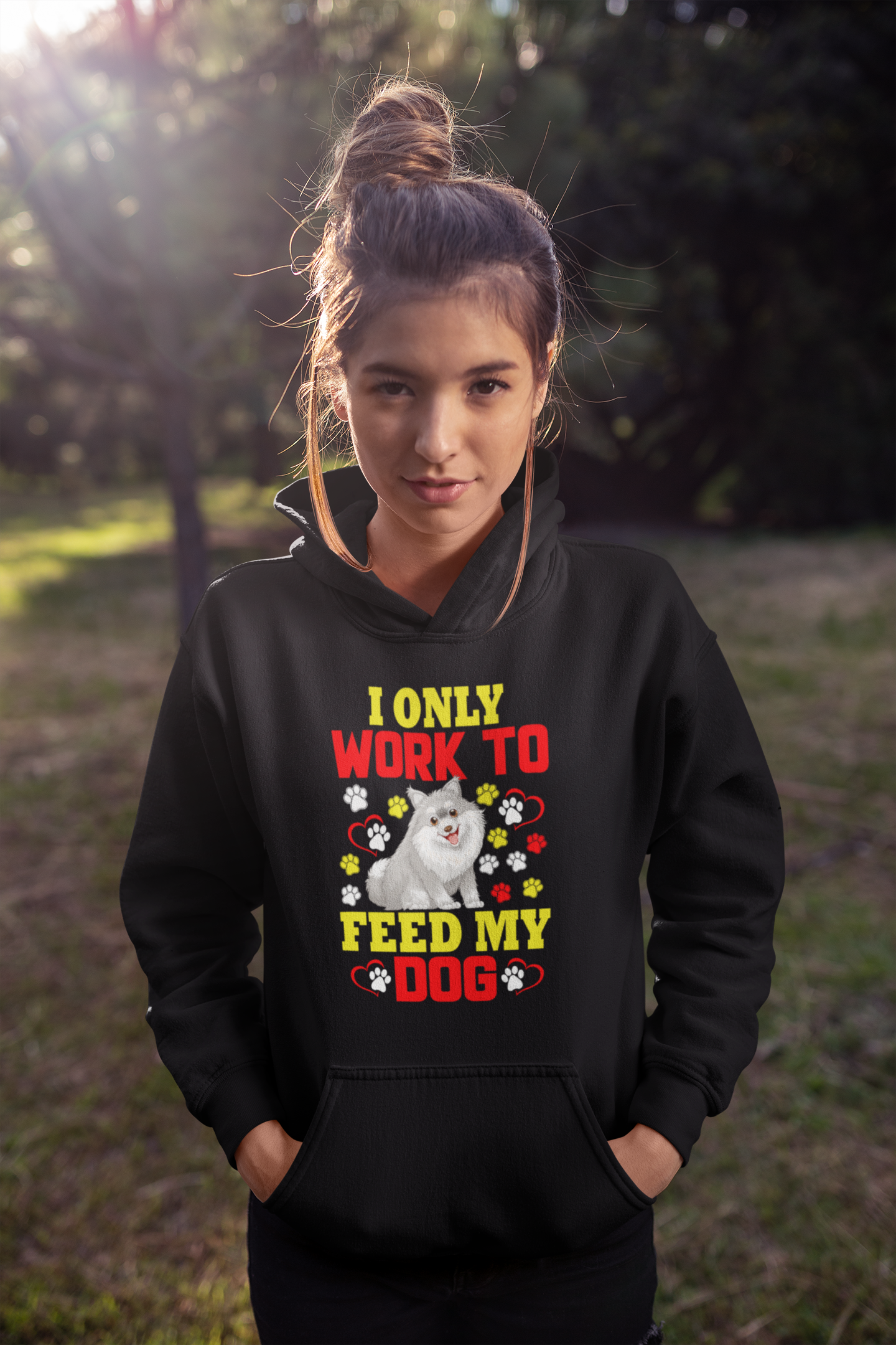 I Only Work to Feed My Dog - Hoodie