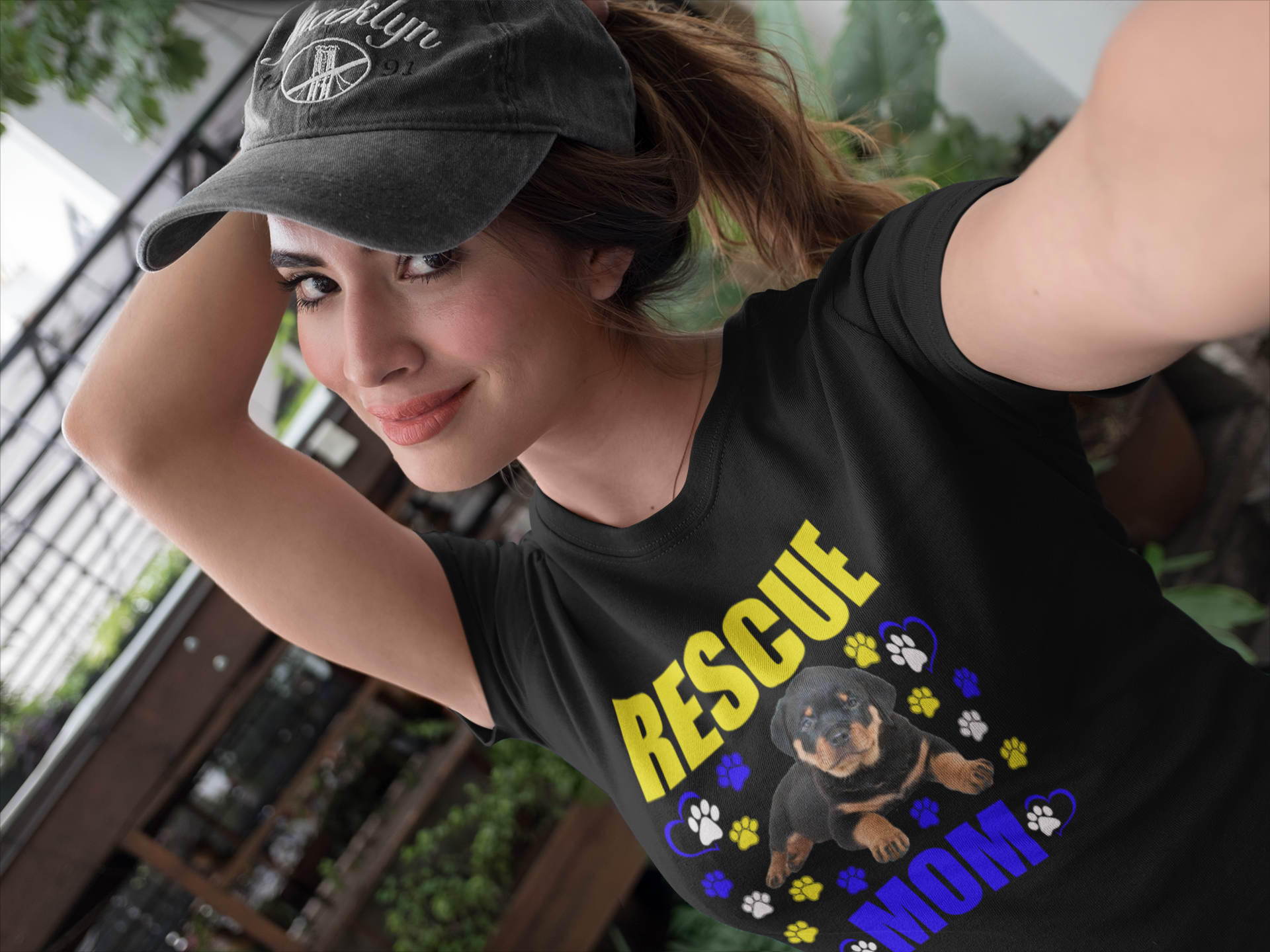Rescue Mom - Cotton T-Shirt