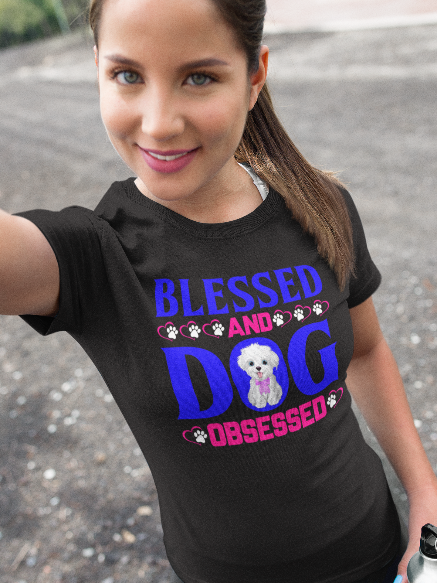 Blessed and Dog Obsessed - Cotton T-Shirt