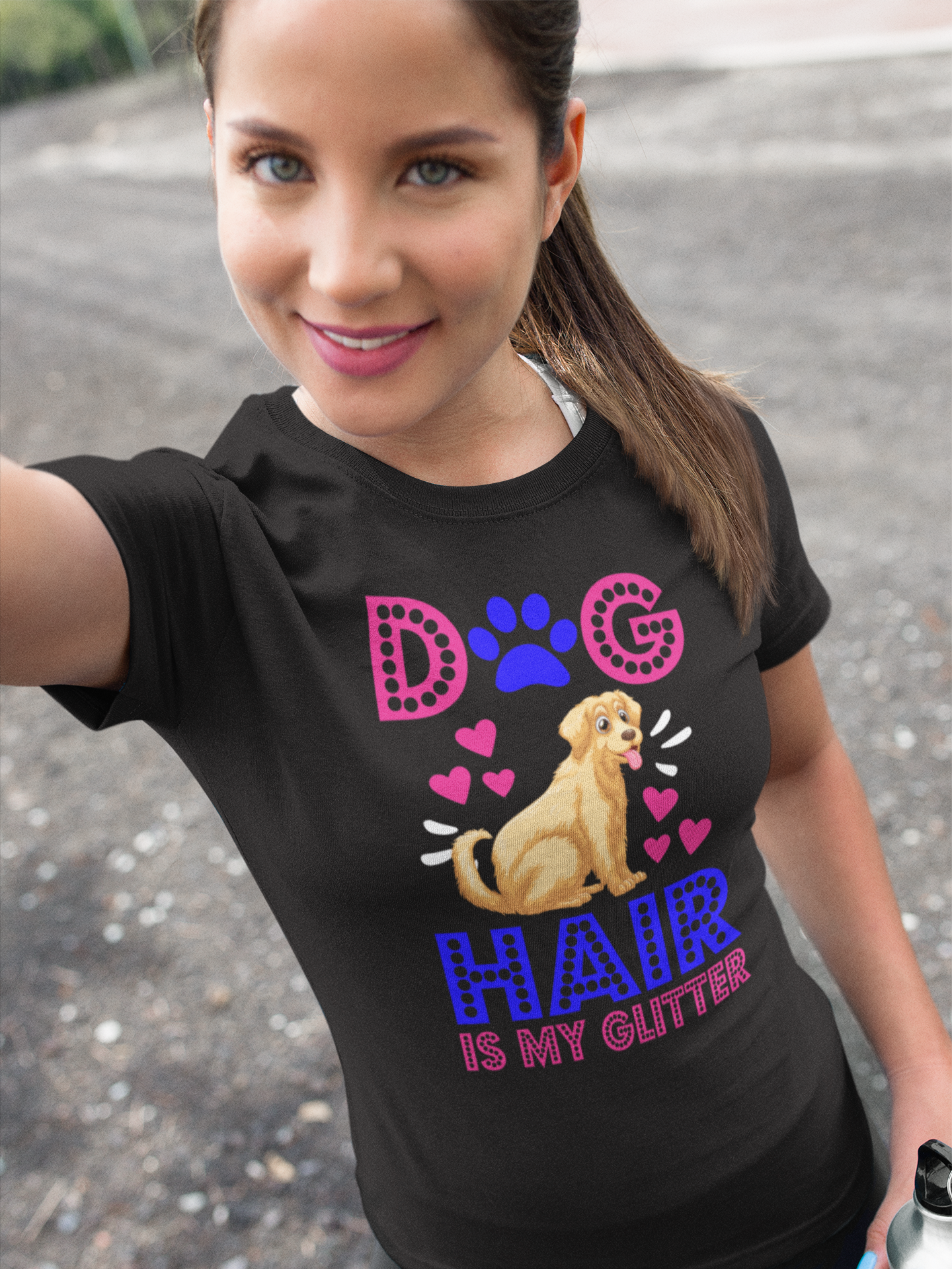 Dog Hair Is My Glitter - Cotton T-Shirt