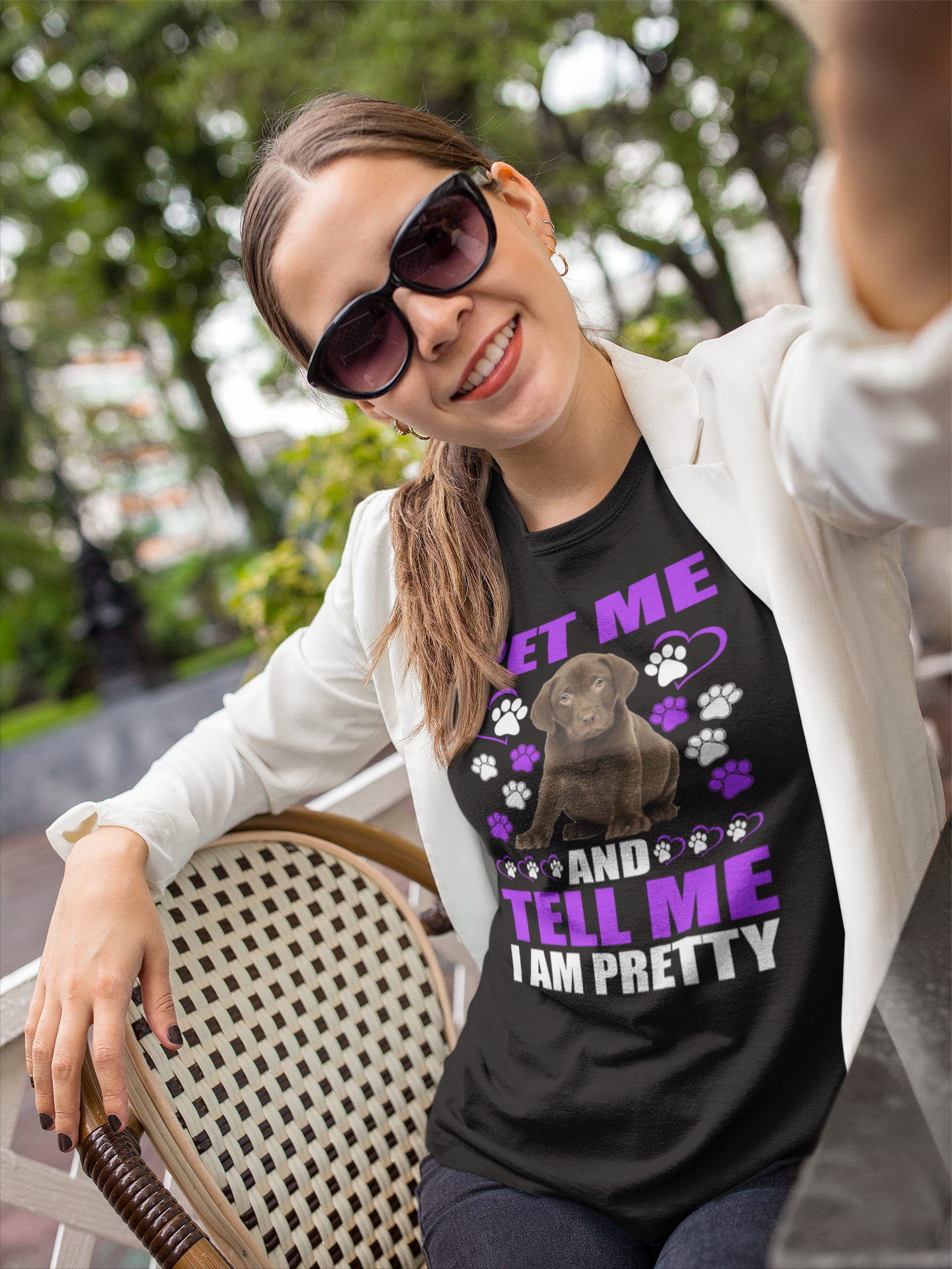 Pet Me and Tell Me I Am Pretty - Cotton T-Shirt