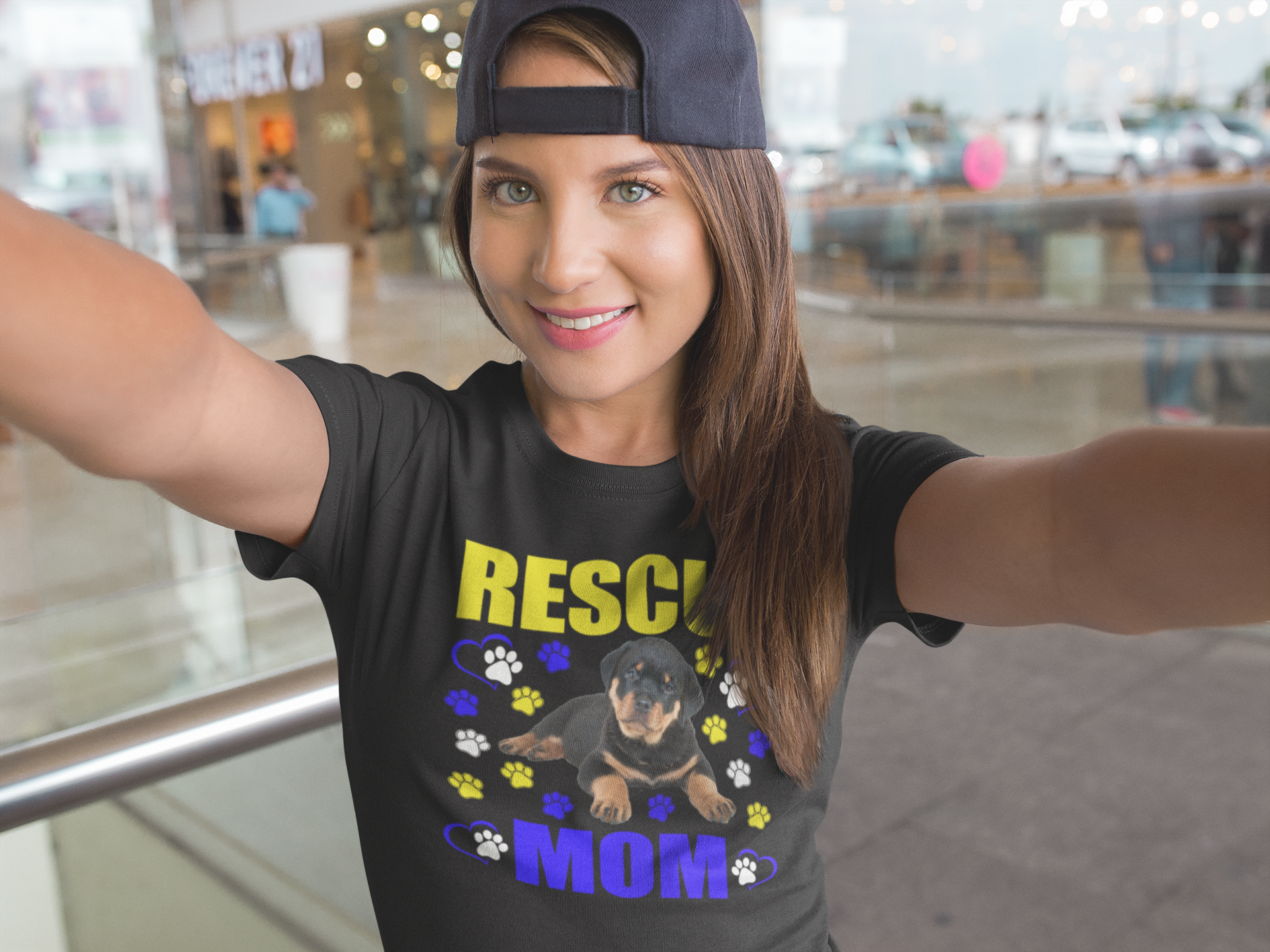Rescue Mom - Cotton T-Shirt