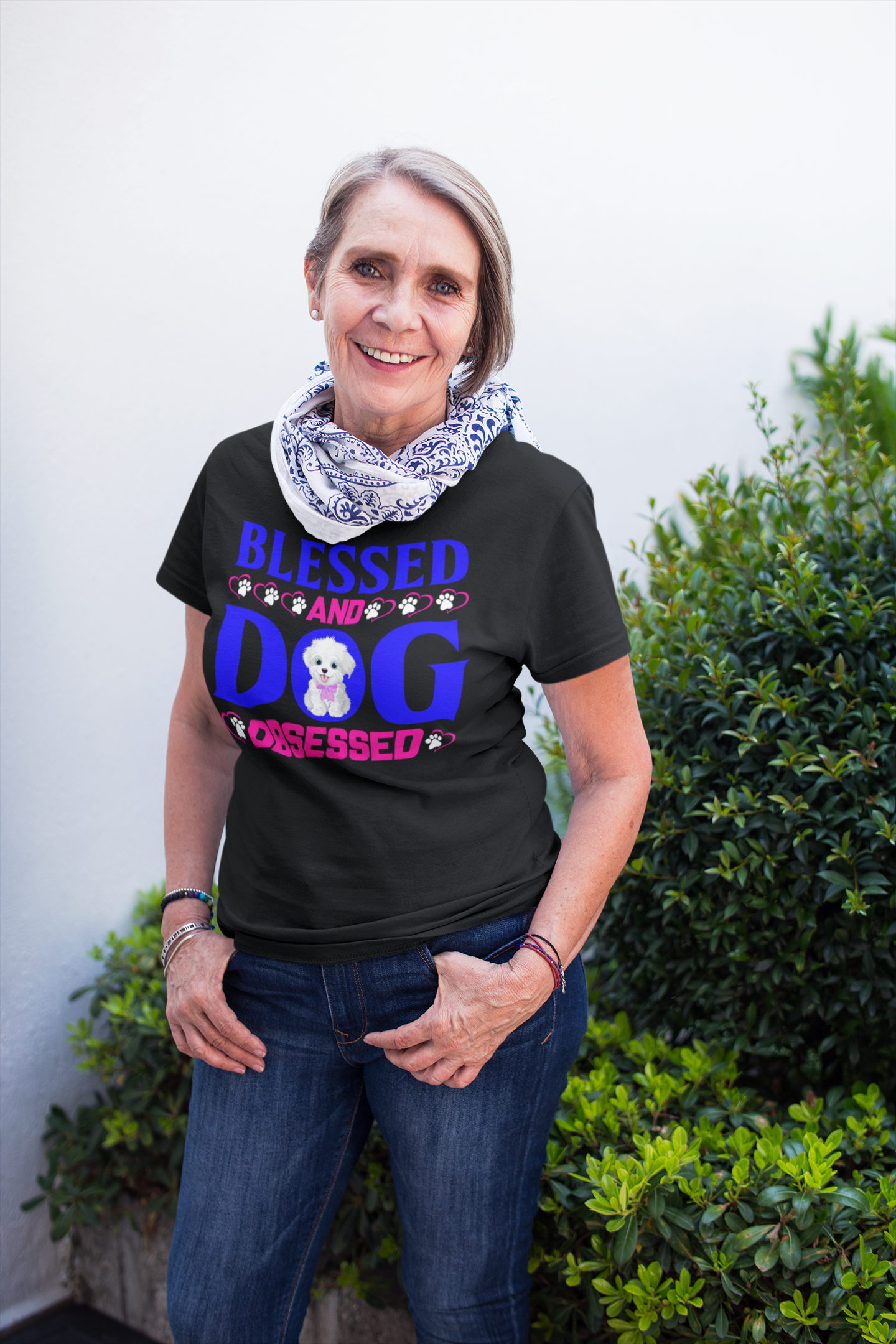 Blessed and Dog Obsessed - Cotton T-Shirt
