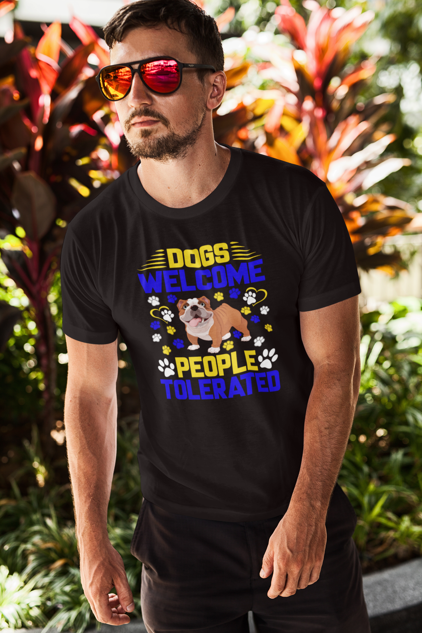 Dogs Welcome People Tolerated - Cotton T-Shirt