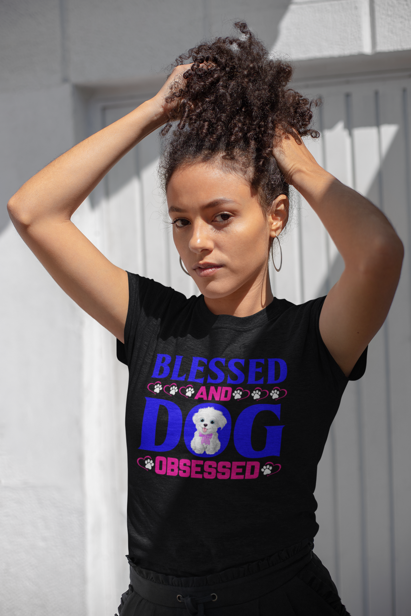Blessed and Dog Obsessed - Cotton T-Shirt