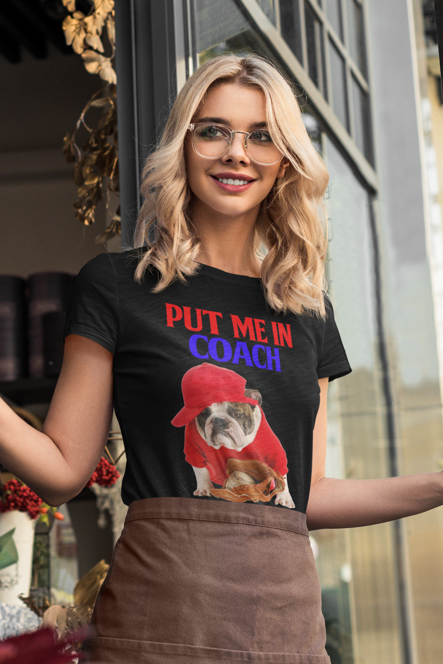 Put Me in Coach - Women's Cotton T-Shirt