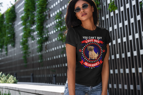 Image of You Can't Buy Love but You Can Rescue It - Women's Cotton T-Shirt