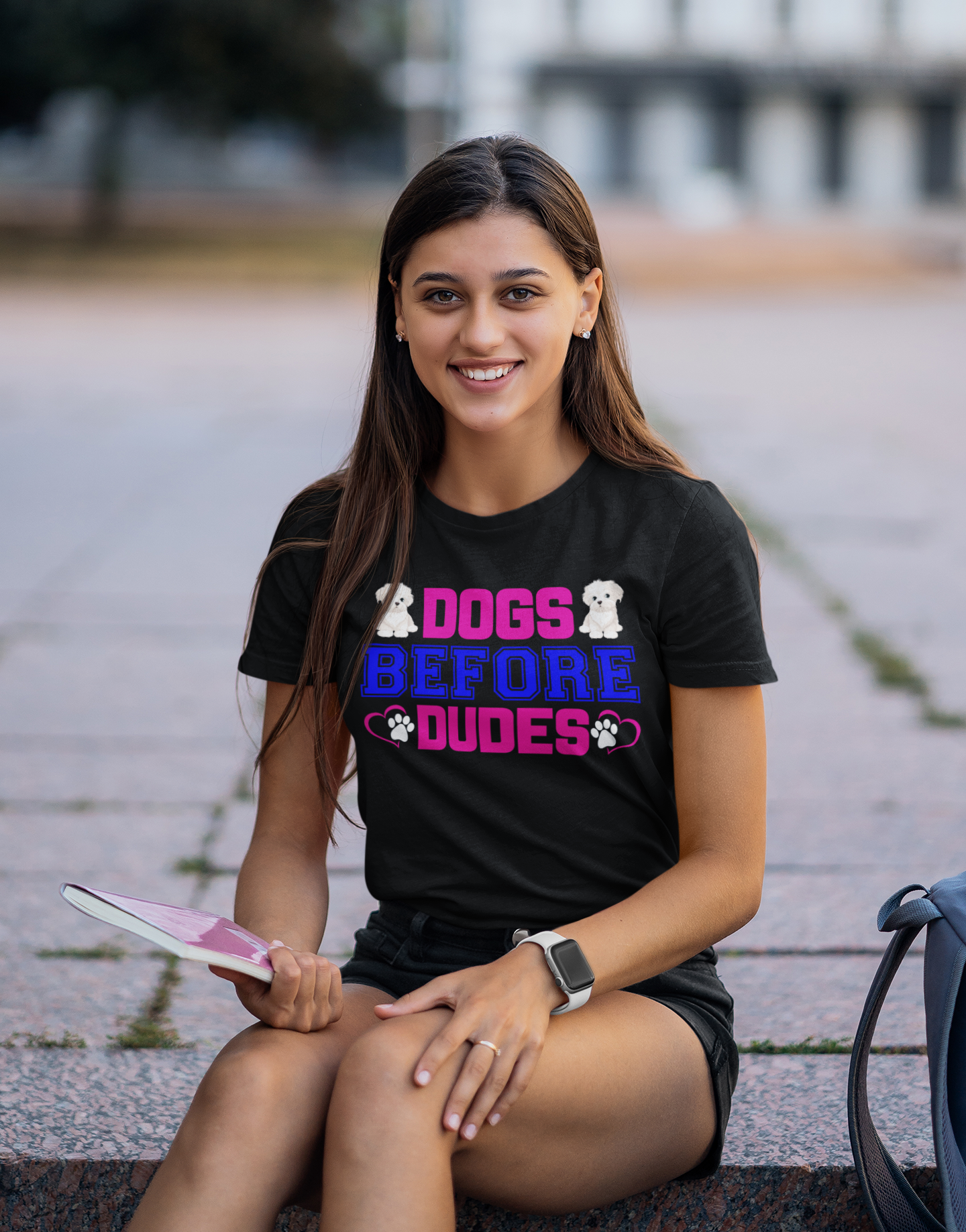 Dogs Before Dudes - Cotton T-Shirt