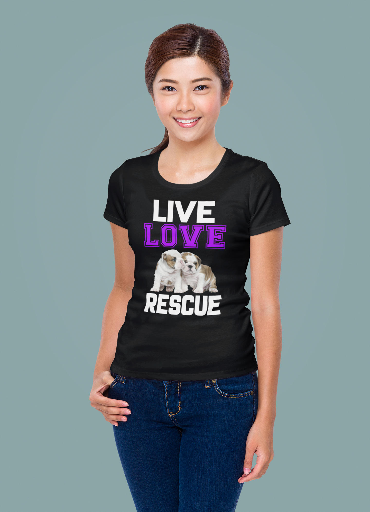 Live Love Rescue - Women's Cotton T-Shirt