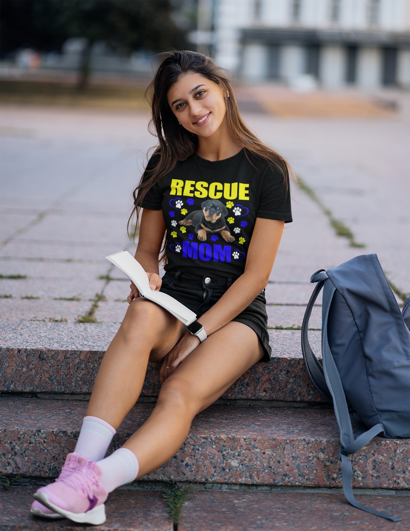 Rescue Mom - Cotton T-Shirt
