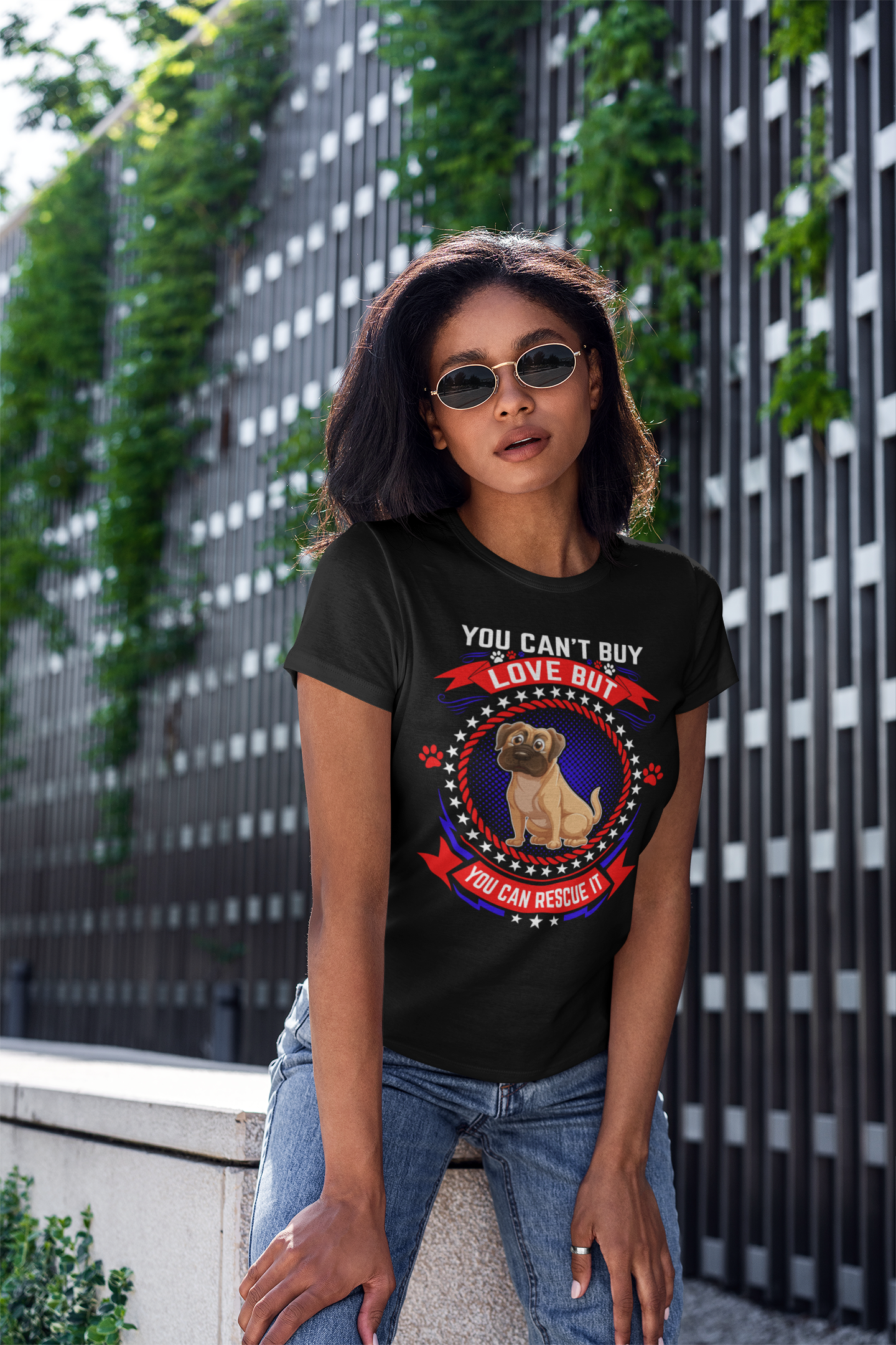You Can't Buy Love but You Can Rescue It - Women's Cotton T-Shirt
